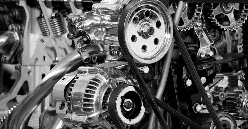 Motors - Greyscale Photography of Car Engine